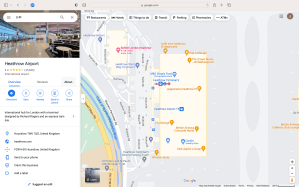 London Heathrow Terminal 5 on Google Maps