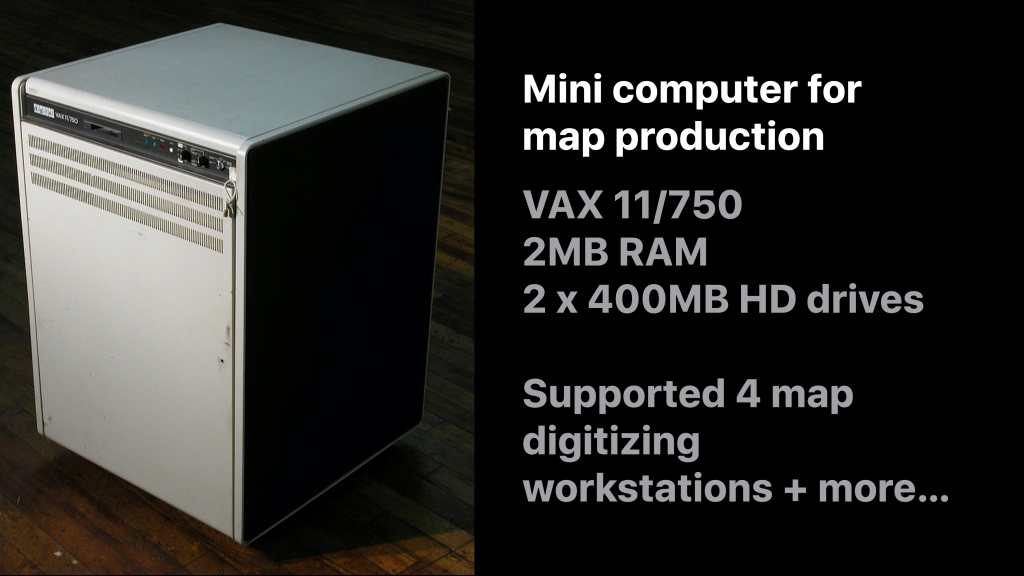 The Etak Navigator: map production on a VAX mini-computer